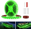 Pontoon LED Strip Lights, 12V 5M/16.4FT Waterproof Marine LED Lights Boat Interior Light, Boat Deck Light for Night Fishing, Ideal for Pontoon and Fishing Boat, Extension Cable Included (Green)