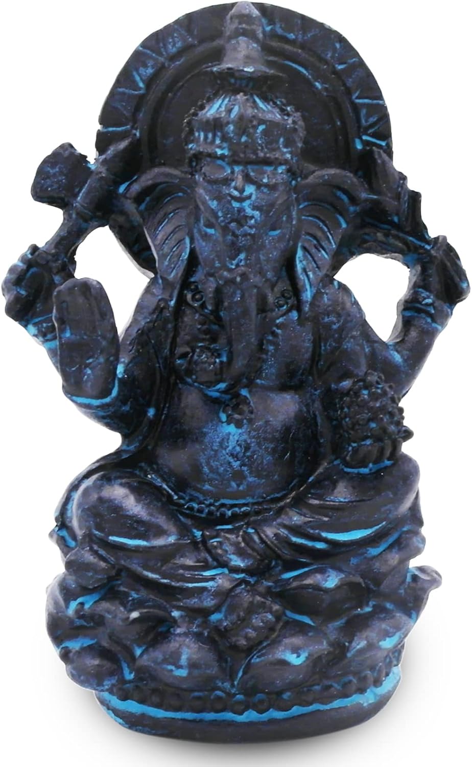 Ganesh Elephant Fish Tank Decorations Aquarium Décor Statue Reptile Turtle Lizard Spider Tanks Terrarium Thai Ganesha Buddhism Sculpture Figurine Ornament Pet