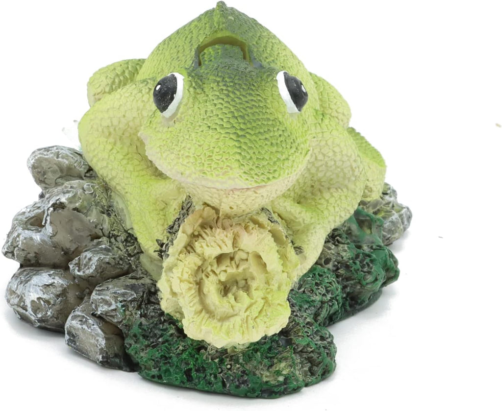 ALEGI Aquarium Air Bubbler Decorations,Air Bubbler Decor Ornament for Fish Tank (Lizard)