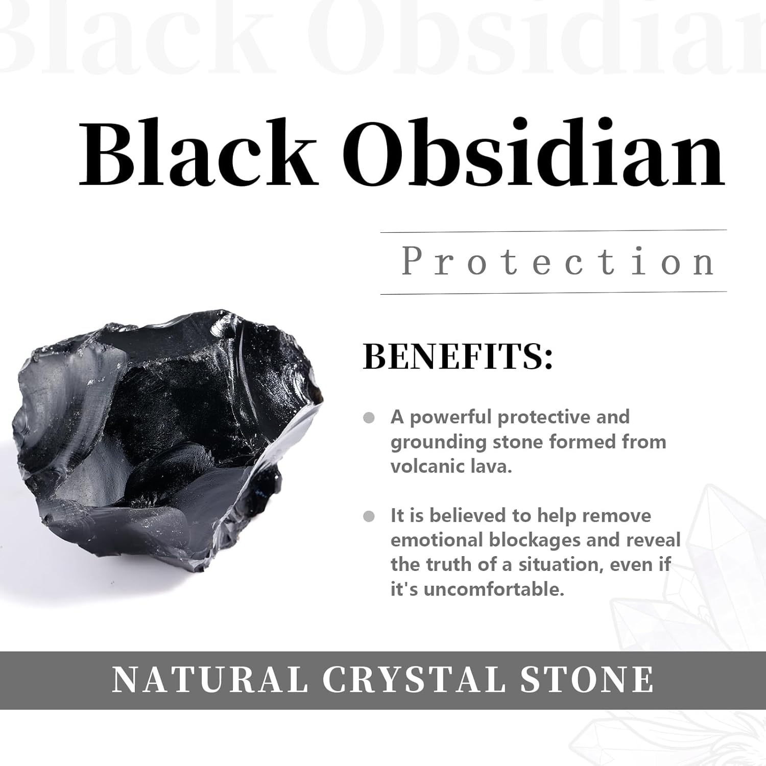 rockcloud Black Obsidian Rune Stones Tumbled Engraved Lettering Crystal Set for Wicca Crystals Healing Chakra Reiki
