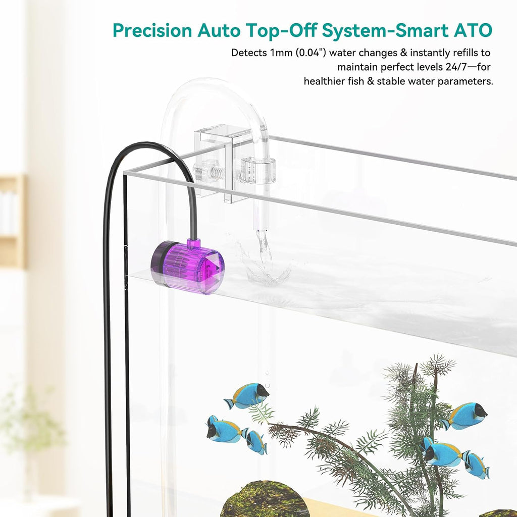 Auto Top Off System ATO Saltwater Aquarium,Water Top Off System for Aquarium,Reef Tank＆Fish Tank- Purple