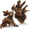 Tfwadmx Aquarium Natural Driftwood Decor Wood Branches, 2 Pieces 8.5-12" Fish Tank Driftwood Decoration, Terrarium Mopani Wood for Aquarium Freshwater Reptile Tank