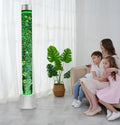 Special Supplies Aquarium Sensory Fish Bubble Light Tube with 16 LED Color Changing Nightlight Effect, Remote Control-Includes 12 Fish, Floor Standing Lamp for Kids and Adults (5 ft) (Diamond)