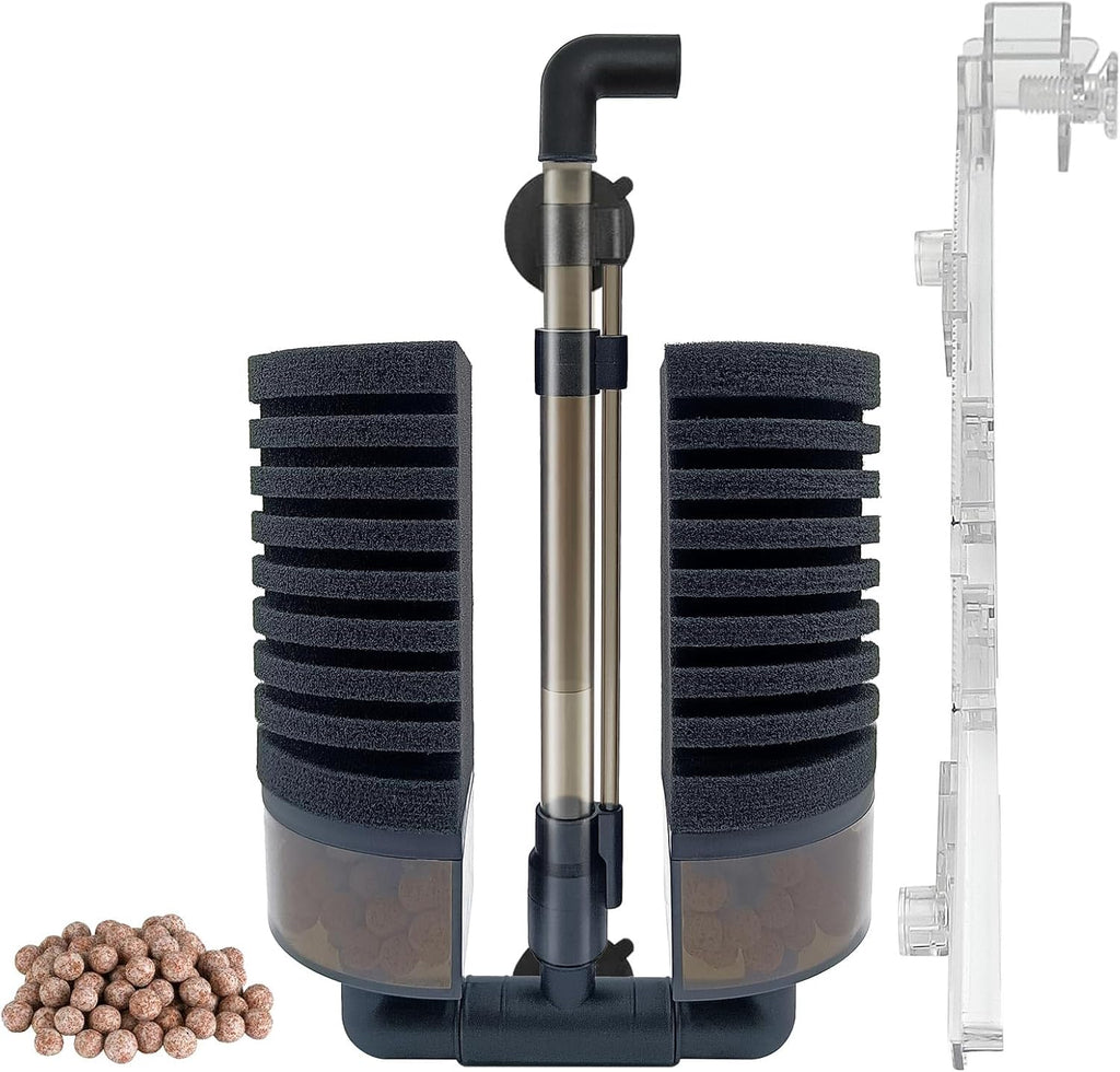 10-20 Gallon Aquarium Air Sponge Filter, for Axolotl Breeding Fry Betta Shrimp Nano Fish Tank,Upgrade Clip Installation