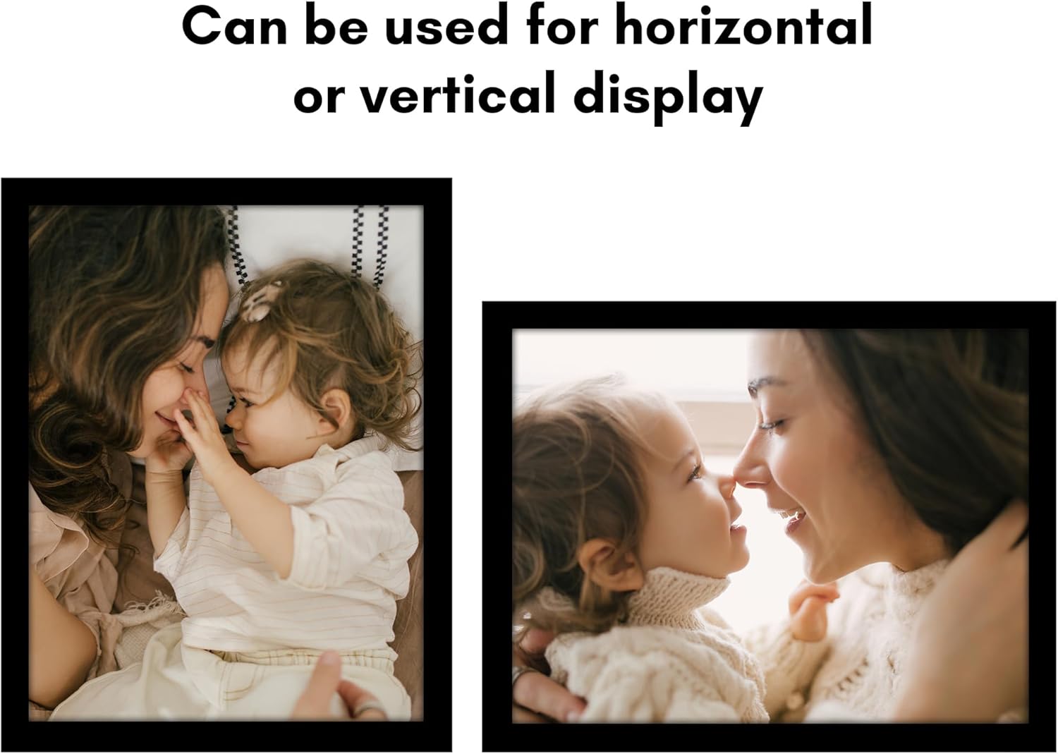 Americanflat 13x17 Picture Frame with Polished Plexiglass - Black Picture Frame - Wide Photo Frames Made of Engineered Wood for Vertical or Horizontal Wall Display - Epic Collection - Black