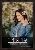 wallsthatspeak 14x19 Espresso Brown Picture Frame for Puzzles Posters Photos or Artwork