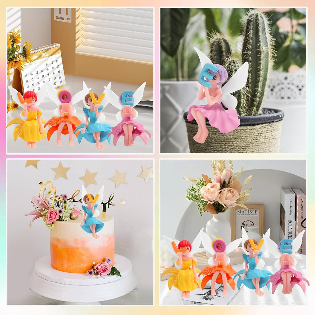 8pcs Fairy Garden Accessories, Mini Fairy Figurines Well-Designed & Handcrafted for Garden Decor Outdoor, Landscape Decor, DIY Craft, Dollhouse, Succulents & Home Decoration