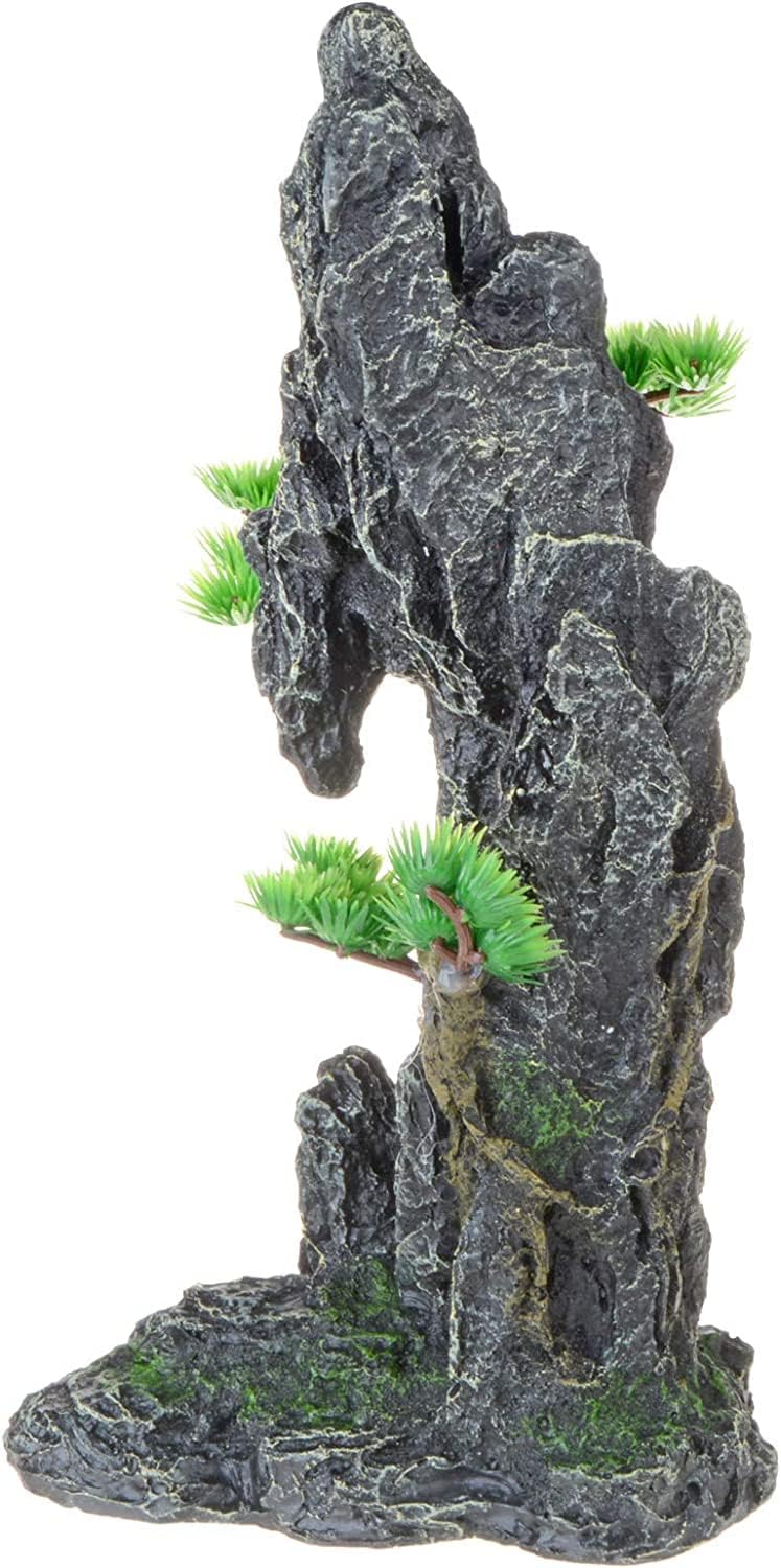 PENCK Aquarium Decorations Large and Tall Pillar Rock Resin Mountain View Stone Ornament Fish Tank Rockery Decoration