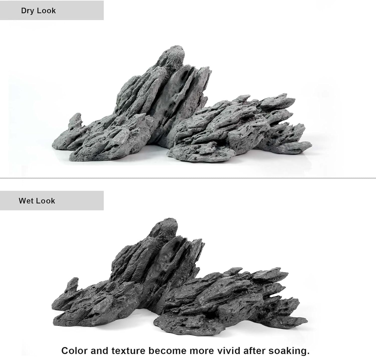 FZONE Aquarium Rocks Aquascaping, Resin Seiryu Rock for Aquascaping