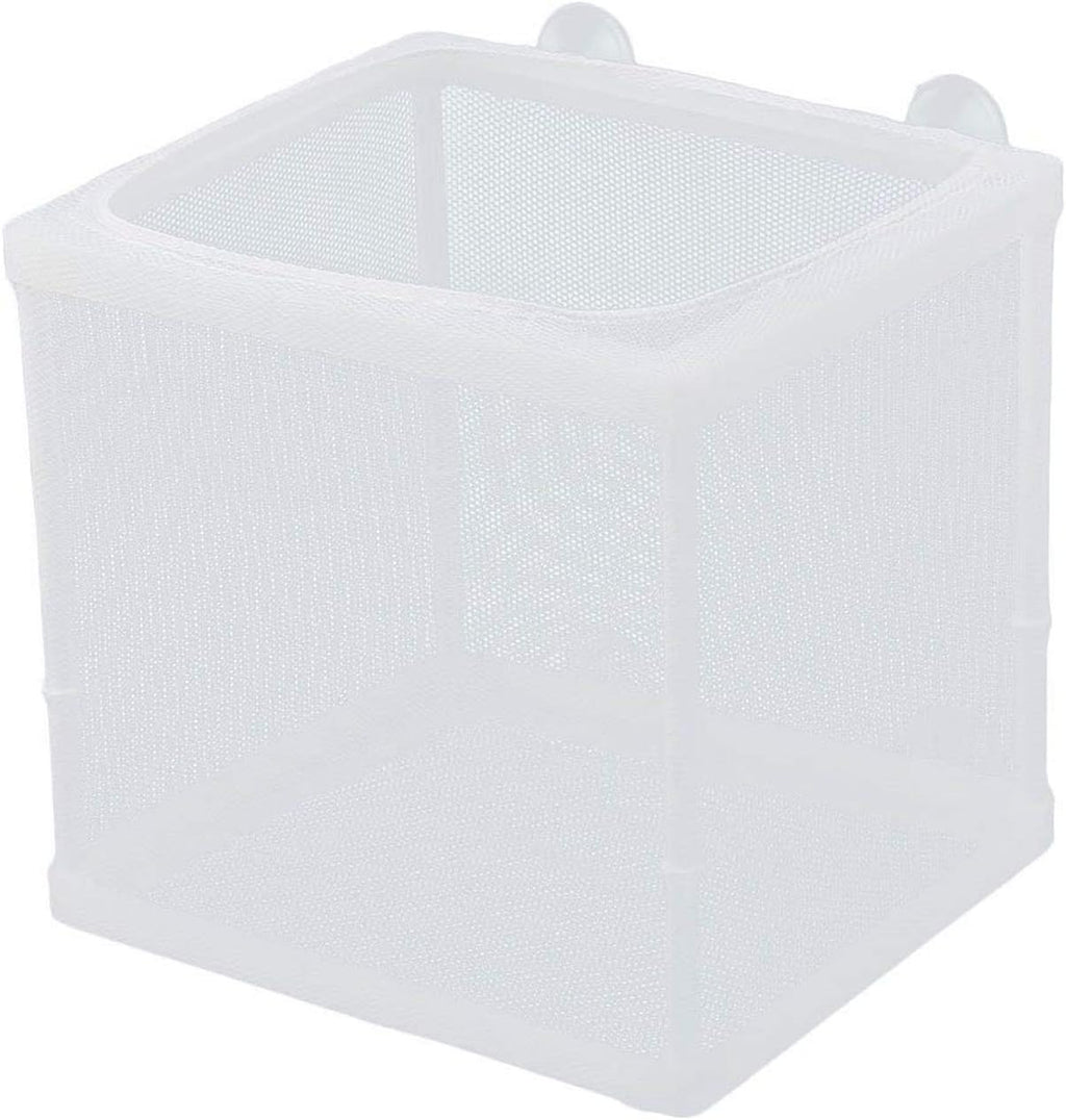 COMOK Fish Hatchery Breeder Box Aquarium Separation Net Nylon Incubator Mesh Fish Breeding Tanks Isolation Box White Square 20PCS