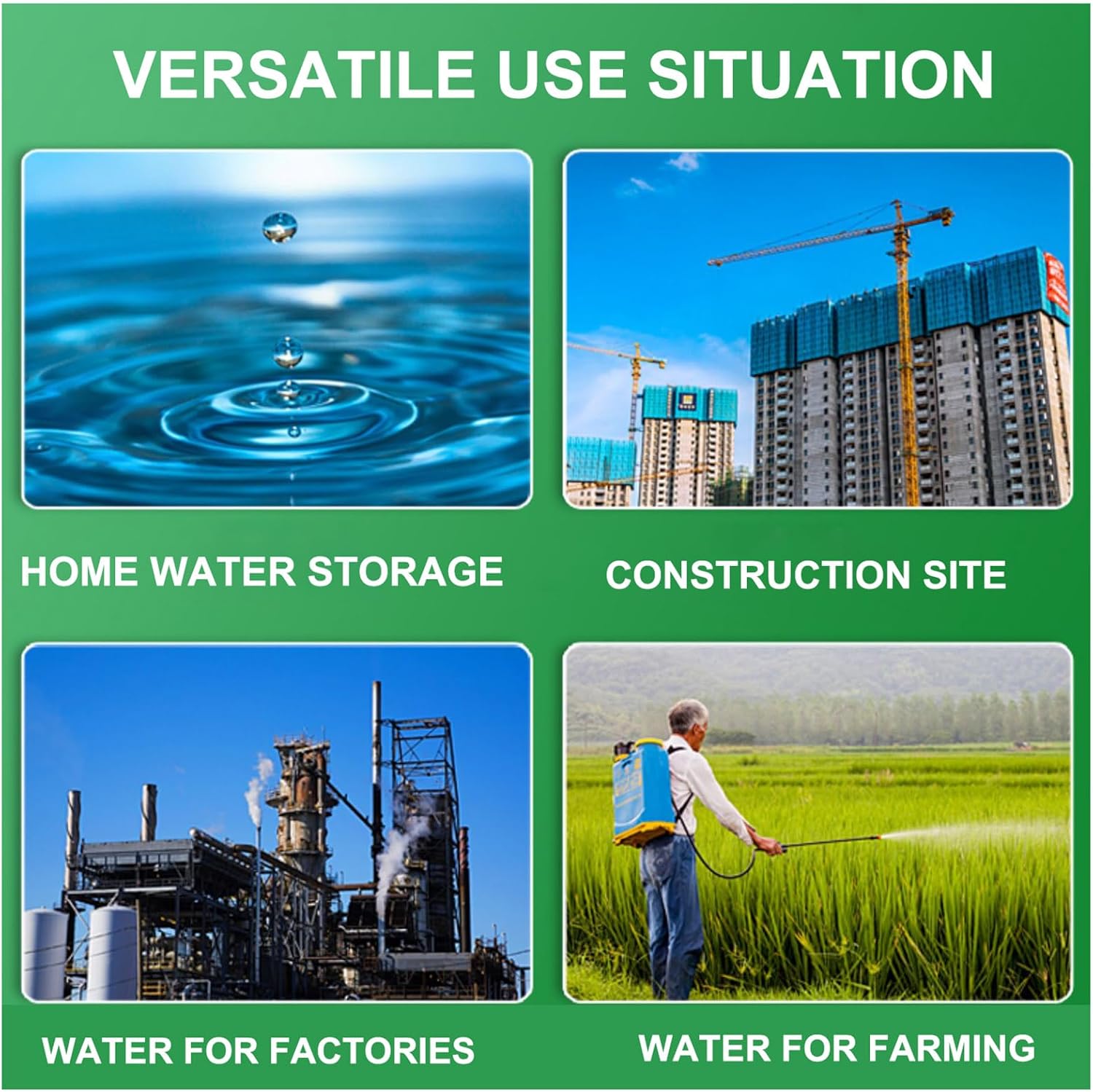 Water Storage Tank for Camping, Plastic Water Containers with Spigot for Emergency Water Storage Household Outdoor Camping Hiking Self-Driving Tour(Size:200L/53gallon)