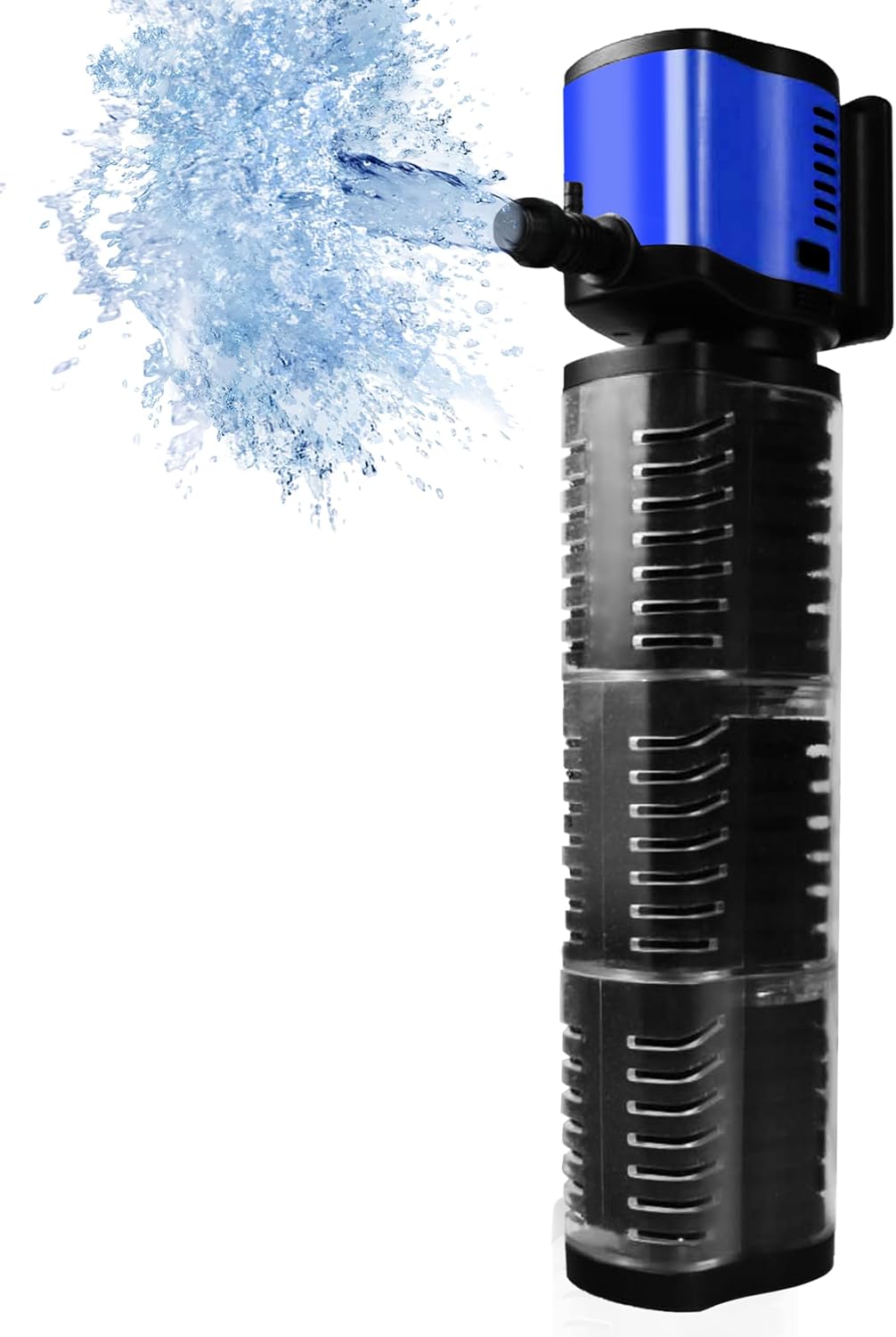 Internal Aquarium Filter for 75-200 Gallons Tank, Removable, Submersible Fish Tank Filter, 400GPH Powerful Pump for Large Fish Tanks, Turtle Tanks, Deodorization Decontamination Filter System