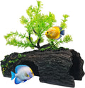 Fish Tank Decorations Aquarium Supplies Accessories Turtle Hideout Ornaments Fish Decor Bark Large Reptile House Cave Axolotl Hides