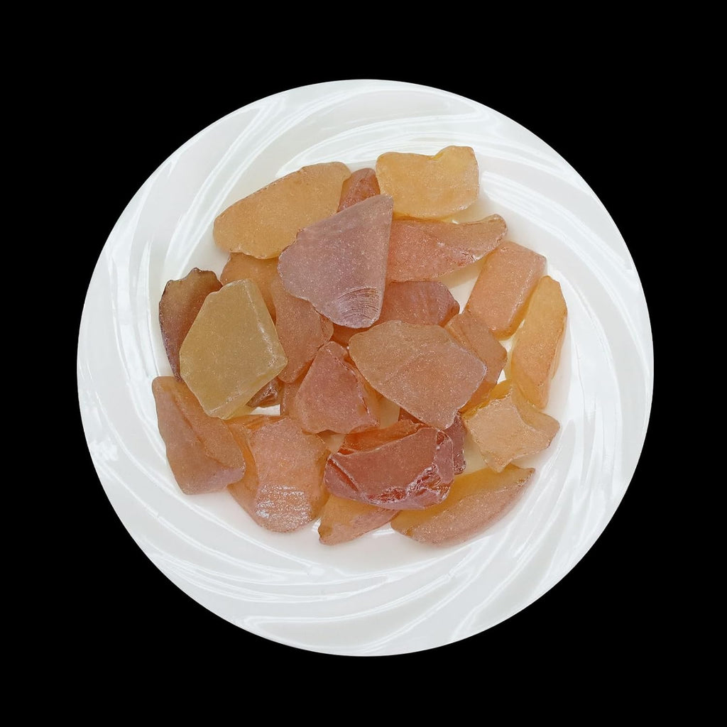 5LB Frosted Sea Glass Vase fillers Crushed Glass, Sea Glass Decor Ideal for DIY Craft, Aquarium Gravels, Home Decor Crushed Sea Glass Pieces for Beach Wedding, 0.7-3 Inch Orange Yellow