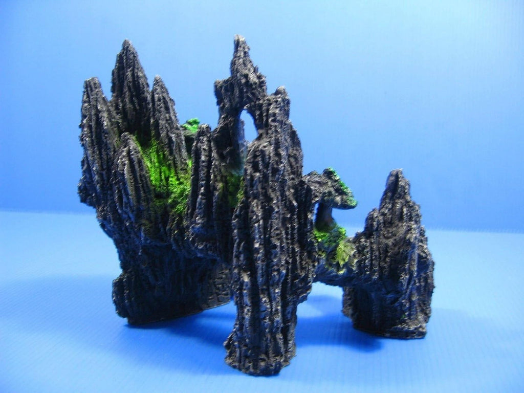 Mountain View Aquarium Ornament tree house Cave Bridge fish tank decoration
