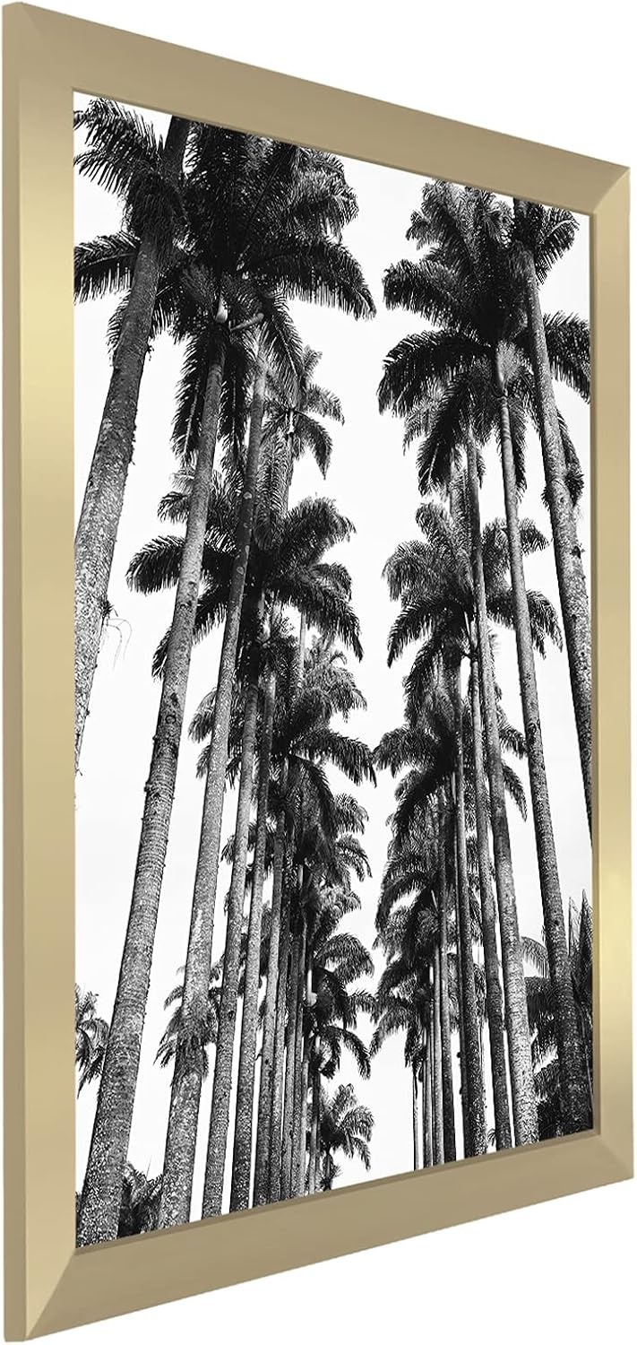 Americanflat 22x28 Poster Frame with Polished Plexiglass - Gold Picture Frame - Wide Photo Frames Made of Engineered Wood for Vertical or Horizontal Wall Display - Epic Collection - Gold