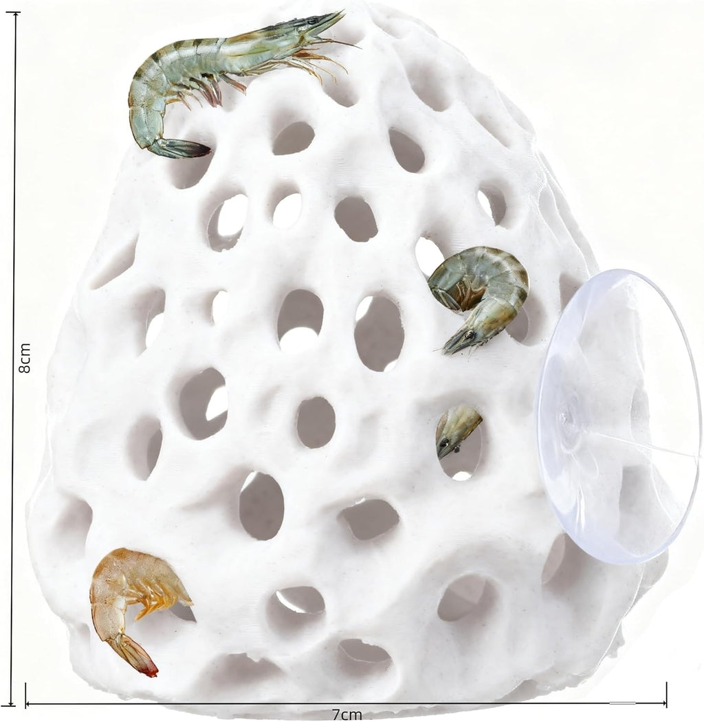 Betta Fish, Shrimp Hideout Aquarium Decor, Suction Cup Hiding Spot for Guppy Small Fish Resting Tank Accessory