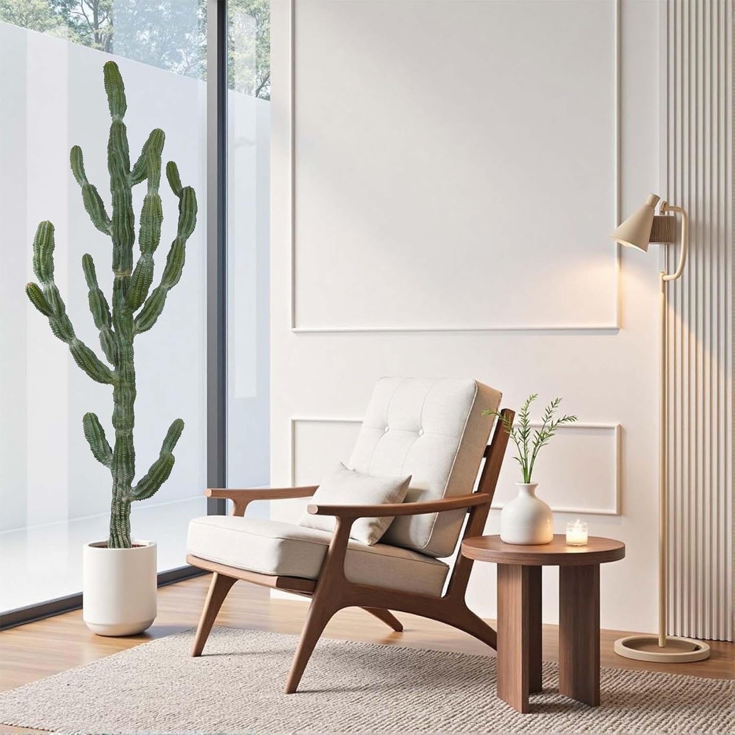 Artificial Cactus 59inch Faux Cacti Fake Saguaro Plants for Indoor Outdoor Home Office Garden Decor
