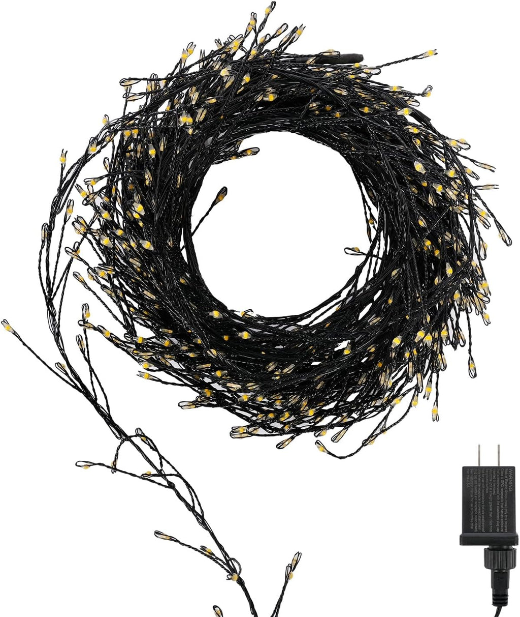 30.68FT 752 LED Christmas Outdoor Fairy Lights Plug in, Always-On Waterproof, Soft Copper Wire for Railing, Vine, Wedding Garland Indoor & Outdoor Party Decor