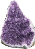 JIC Gem Natural Amethyst (2 lb to 3 lb) Crystal Cluster from Brazil Light Purple Quartz Geode for Home Decor