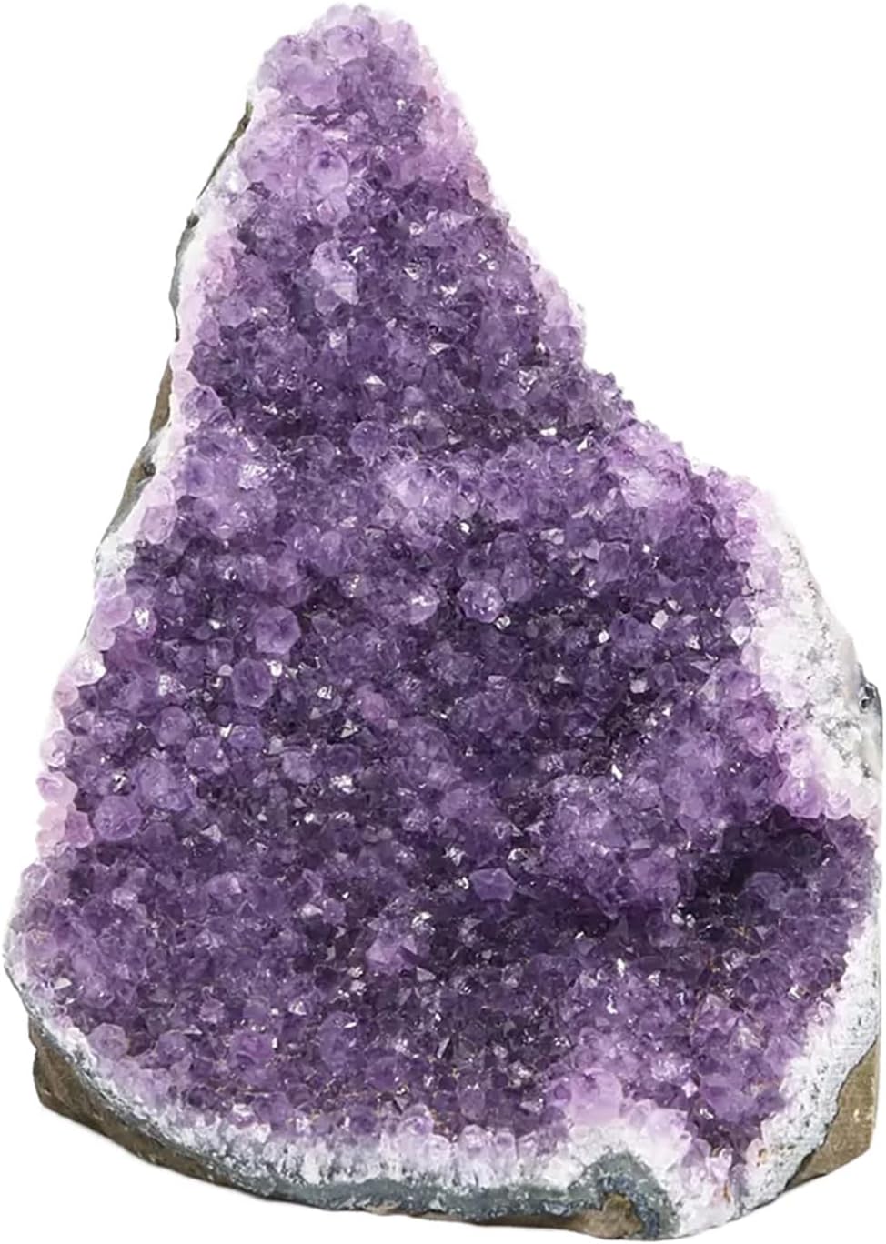 JIC Gem Natural Amethyst (2 lb to 3 lb) Crystal Cluster from Brazil Light Purple Quartz Geode for Home Decor