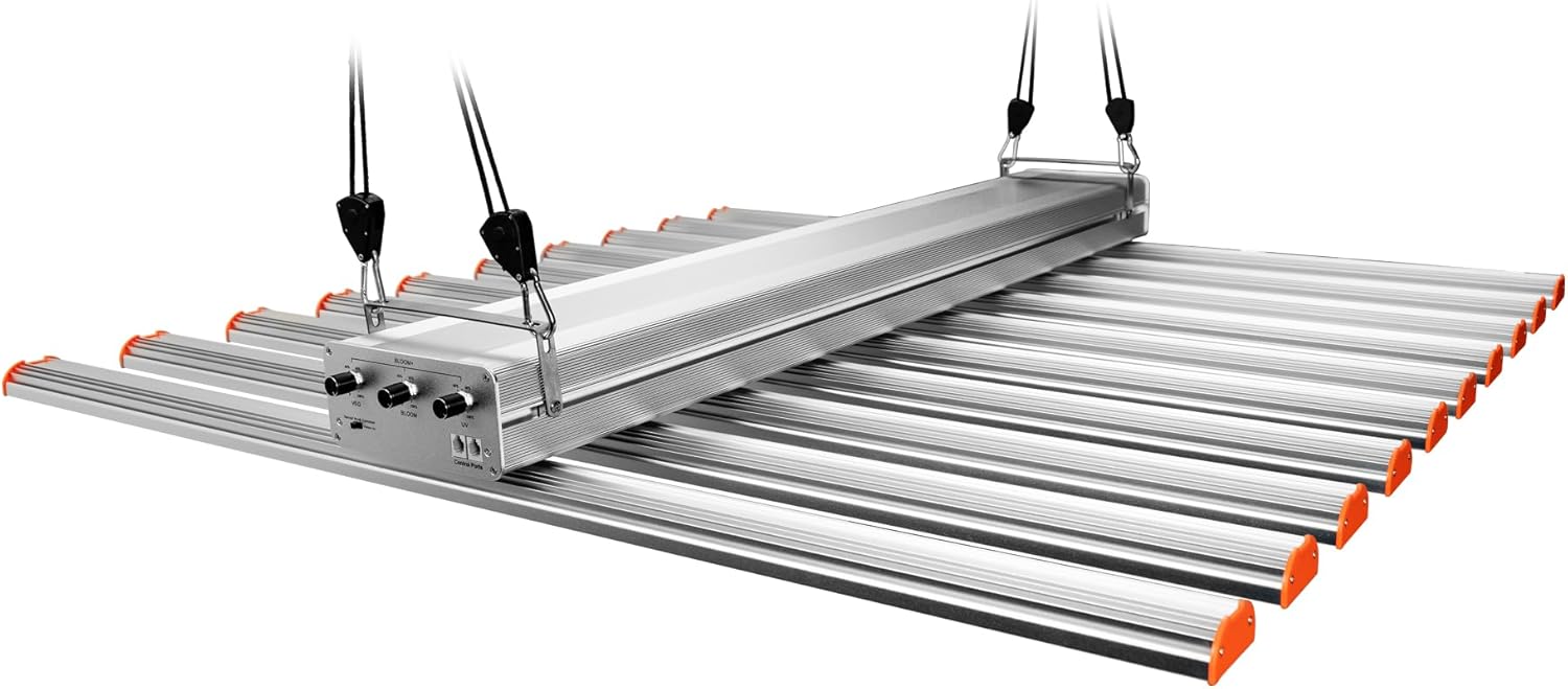 700W LED Grow Light Full Spectrum Professional Linkable Bar Style Plant Light Dimmable for Indoor Growing Commercial Hydroponic Growing 395 + 660 + 730 nm UV Red Infrared Enriched
