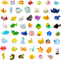 55pcs Mini Ocean Resin Animals Plastic Animals Marine Miniature Aquarium Ornaments Decorations for DIY Fish Tank Potted Micro Fairy Garden Dollhouse (56PCS Marine Animal Set)