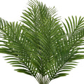 DILATATA 12 pcs Artificial Palm Leaves, 3 Sizes: Large 34''(L), Medium 30''(L), Small 25''(L), Bendable Stems, Glossy Finish, for Home Decor, Event Styling