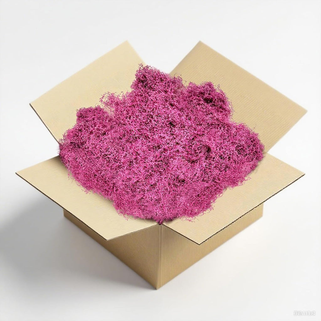 Artificial Faux Moss, Fake Moss for Crafts Preserved, Artificial Moss for Crafts, Artificial Moss for DIY Scenery, Fake Moss Decor Decorative Table, Fairy Garden, Floral Wedding (Pink)