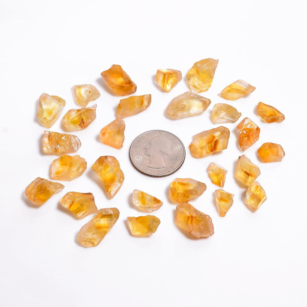 100 carats Raw Yellow Citrine Stone Lot, Rough Gemstone, Natural Crystals, Chakra Crystals, Healing Stones, Wholesale Pack, Jewelry Making Supply, Supply, (14 to 16pcs)