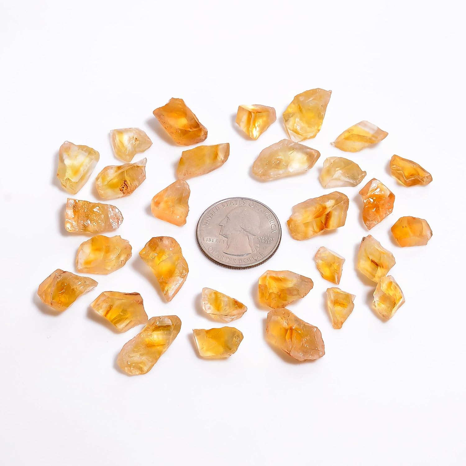 100 carats Raw Yellow Citrine Stone Lot, Rough Gemstone, Natural Crystals, Chakra Crystals, Healing Stones, Wholesale Pack, Jewelry Making Supply, Supply, (14 to 16pcs)