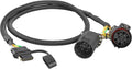 Oyviny Plug & Play USCAR 7 Pin to 4 Pin Trailer Wiring Harness Universal for LED Tailgate Light Bars, Pure Copper USCAR to 4 Flat Trailer Extension Wiring Adapter for Trailers, Trucks, Pickups