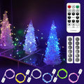 HXWEIYE 6 Pack Multicolor Fairy Lights Battery Operated with Remote & Timer, 7ft 20LED Mini String Lights Mason Jar Lights, Waterproof Firefly Starry Lights for DIY Wedding Party Bedroom Patio