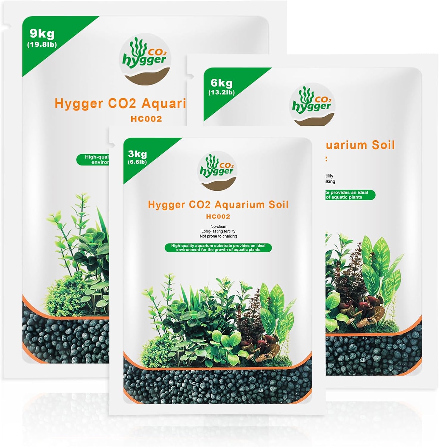 19.8Ib Aquarium Soil Water Grass Mud Fish Tank Aquascaping Aquarium Substrate Soil for Plants and Shrimps,No Need to Wash and No Muddy Water