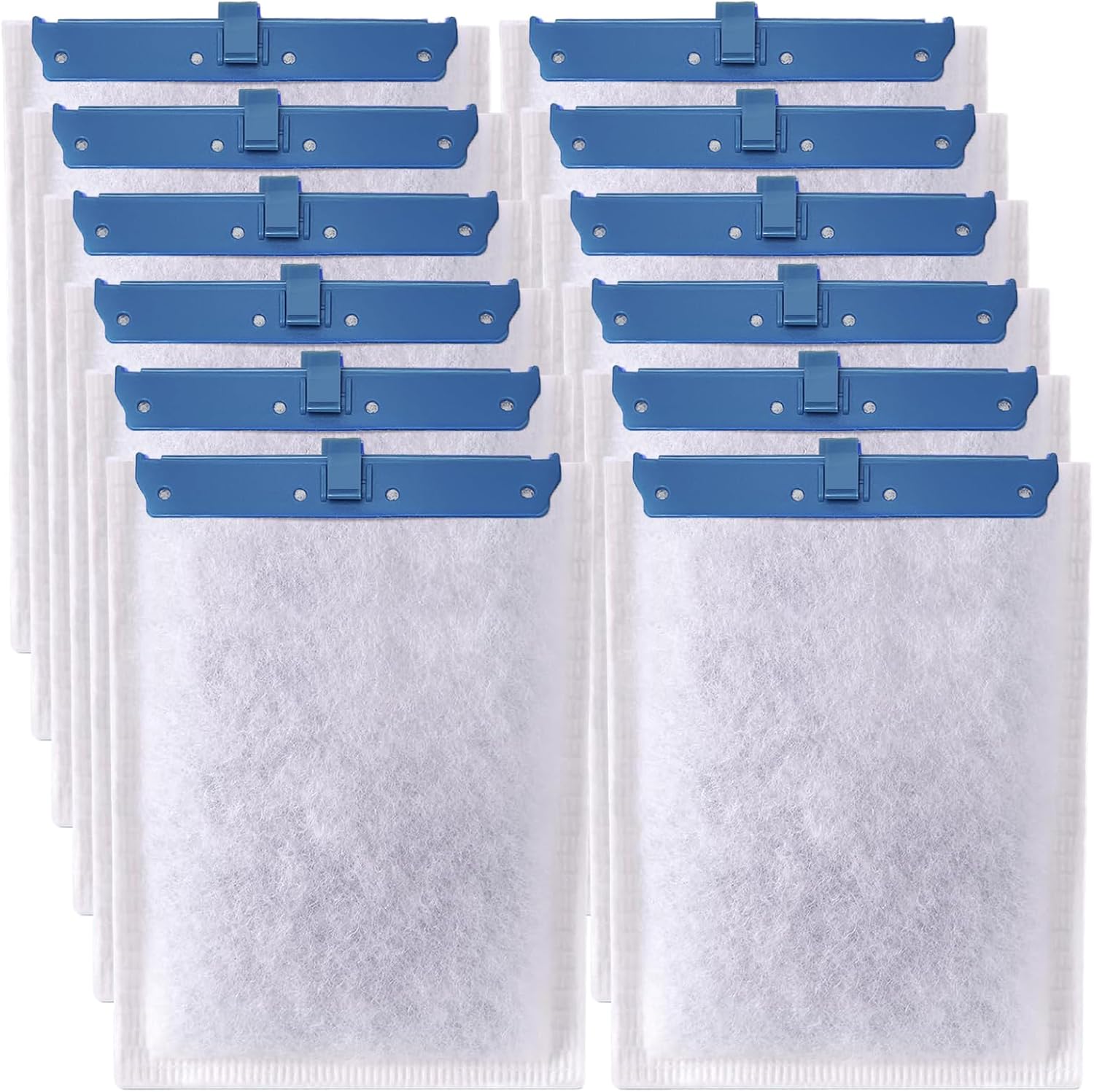 12 Pack Fish Tank Filter Cartridge for Whisper Bio-Bag Filters, Large Aquarium Replacement Filter Cartridges for Whisper Filters 20i,40i/IQ20,30,45,60/PF20,30,40,60 and ReptoFilter