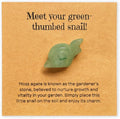 Mini Moss Agate Cactus Snail–Funny Plant Lover Birthday Gifts for Women/Sister/Mom,Gardening Gardener Succulent Lovers Gift Ideas,Crazy Plants Lady Unique Cute Stocking Stuffers Garden Decor