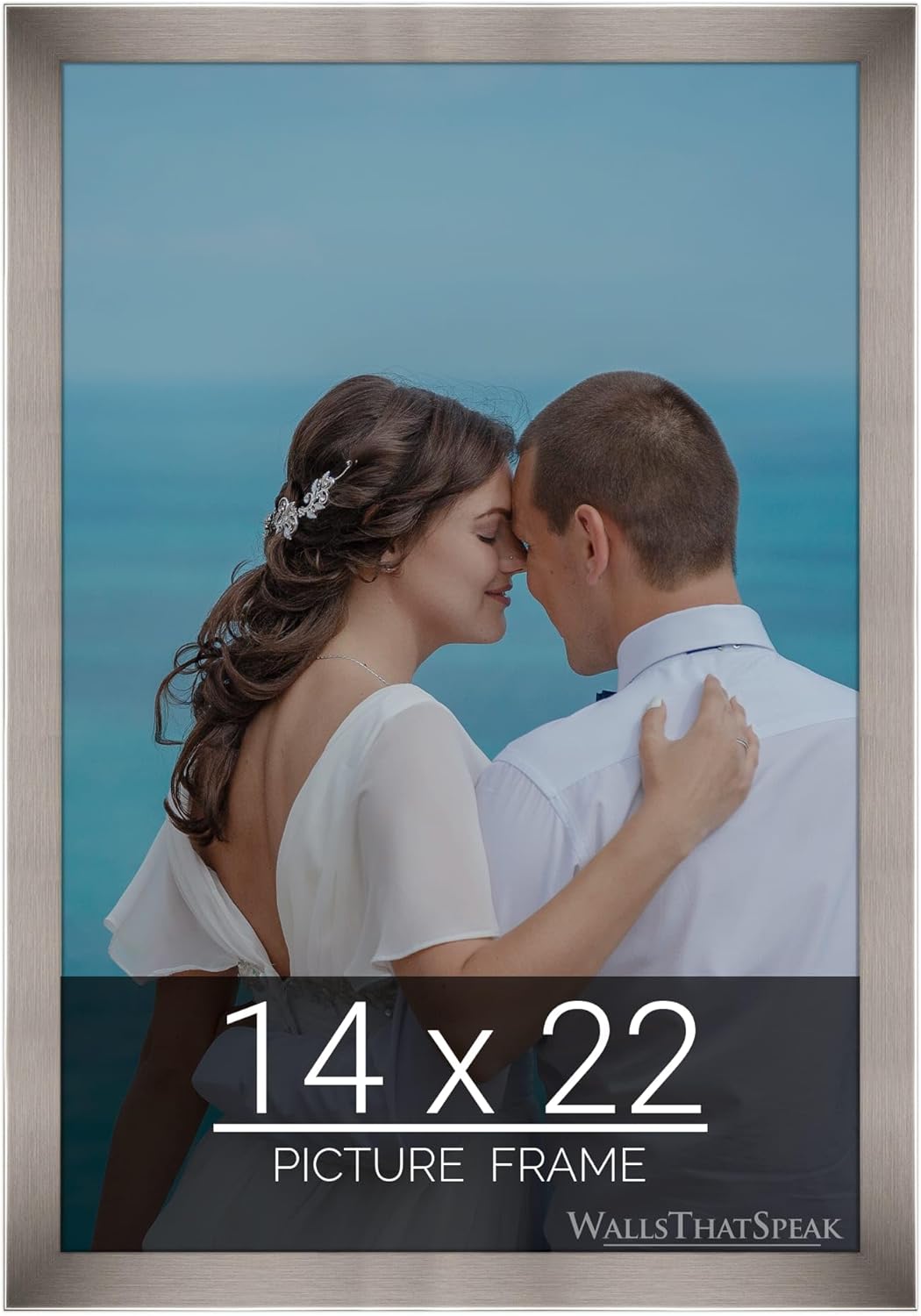 wallsthatspeak 14x22 Stainless Picture Frame for Puzzles Posters Photos or Artwork