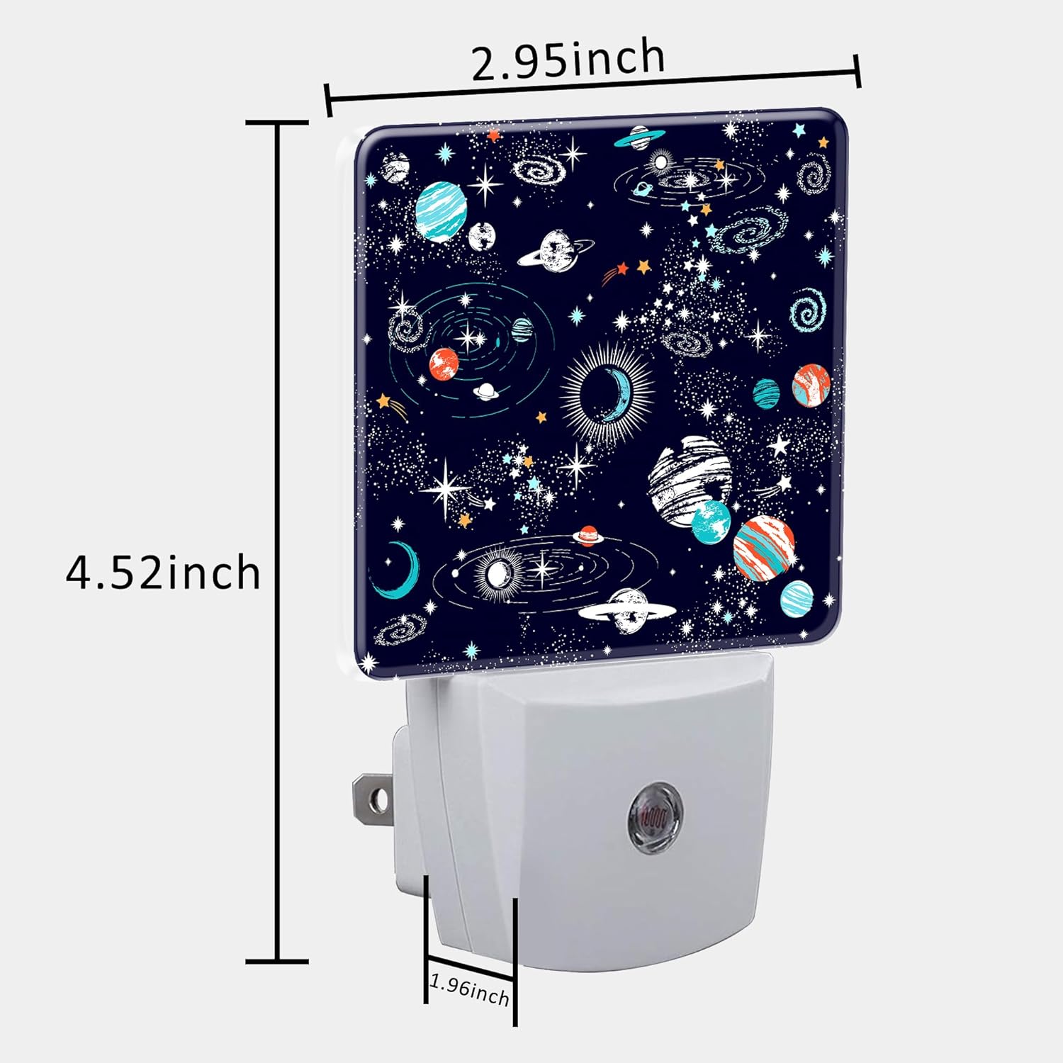 Night Light for Kids Girls Boys, Space Galaxy Constellation LED Night Light Plug into Wall with Dusk to Dawn Sensor for Room Decor, Hallway, Kitchen, Bathroom, Nursery, Stairs