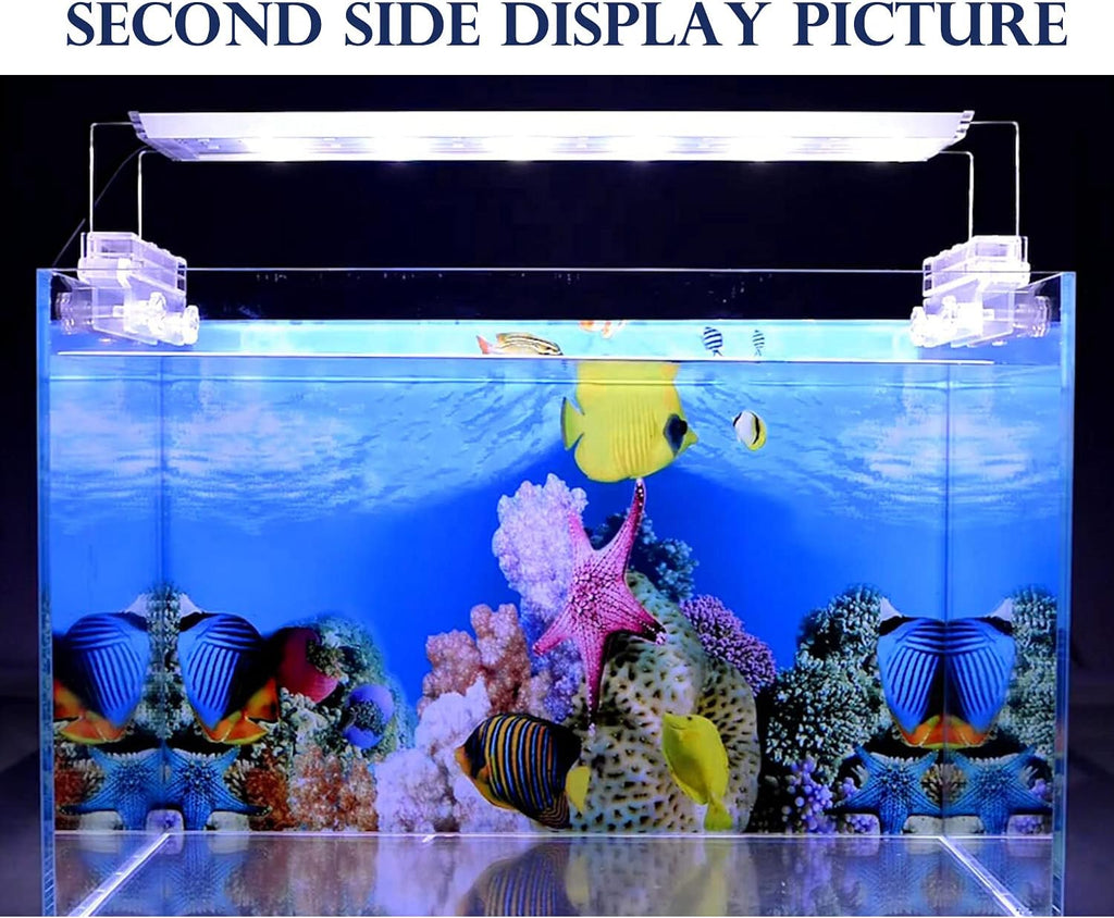 ELEBOX New 23" x 71" Fish Tank Background Paper Wallpaper 2 Sided Colorful Seaweed Water Plants Aquarium Background HD Poster Decorations