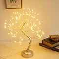 Fairy Light Tree 108 Led Twinkle Tree Fairy Light Spirit Tree Lamp Battery/USB Operated 6 Hours Timer Function with 8 Lighting Mode Golden Adjustable Branches Home Decoration (Warm White)