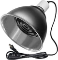 Large Caliber Reptile Lamp Cover Dome Supports Up to 250W, Diameter 7.0 Inch Heat Lamp/Light Fixture Dome Fit for E26 UVA/UVB Basking Bulbs, Perfectly Fit 250 watts Ceramic Heat Lamp