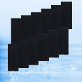 Aquarium Filter- 4 in 1 Double Waterfall U-V Fish Tank Filter for Green Water & Algae Clean, 8W Quiet Hang on Filter Adjustable Flow (12 Pack Replacement Plates for UV Filter)