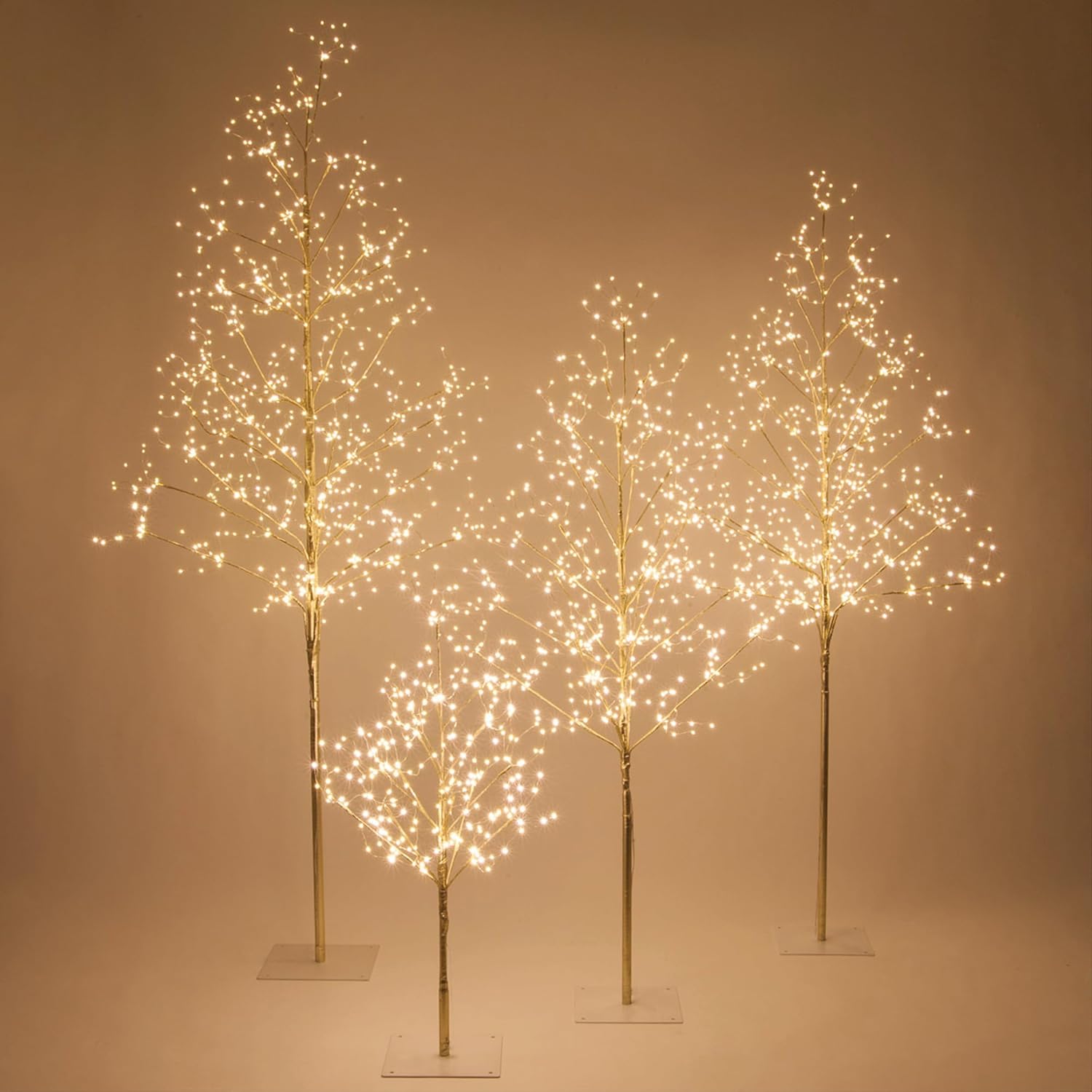 3 Ft Gold Fairy Light Tree Room Décor Home Décor Artificial Tree, 270 Warm White LED Lights