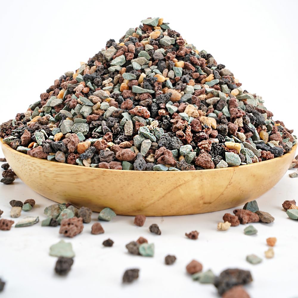 TOYPOPOR Mix Horticultural Lava Rock Pebbles Pumice Potting Soil Amendment Succulent Cactus Bonsai Gritty Rock Decorative Gravel Plant Drainage Volcanic for Terrarium Fairy Gardening Top Dressing 6lb