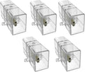5 Pack Hexagon Garage Light Connectors 180° I-Connector 2 Pin 2 Way LED Garage Light Copper Pin DIY Hexagon Accessories Replacement/Spare for Honeycomb Lighting Systems (5 Pack I Connector)