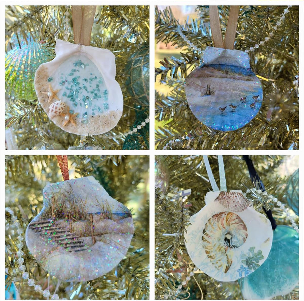 Dorothy 30 PCS Natural Sea Shells for Crafts 2-3 Inches White Bulk Scallop Shells for Decorating, DIY Crafts Decor, Wedding Decoration, Beach Theme Party, Home Decor（5-8cm）