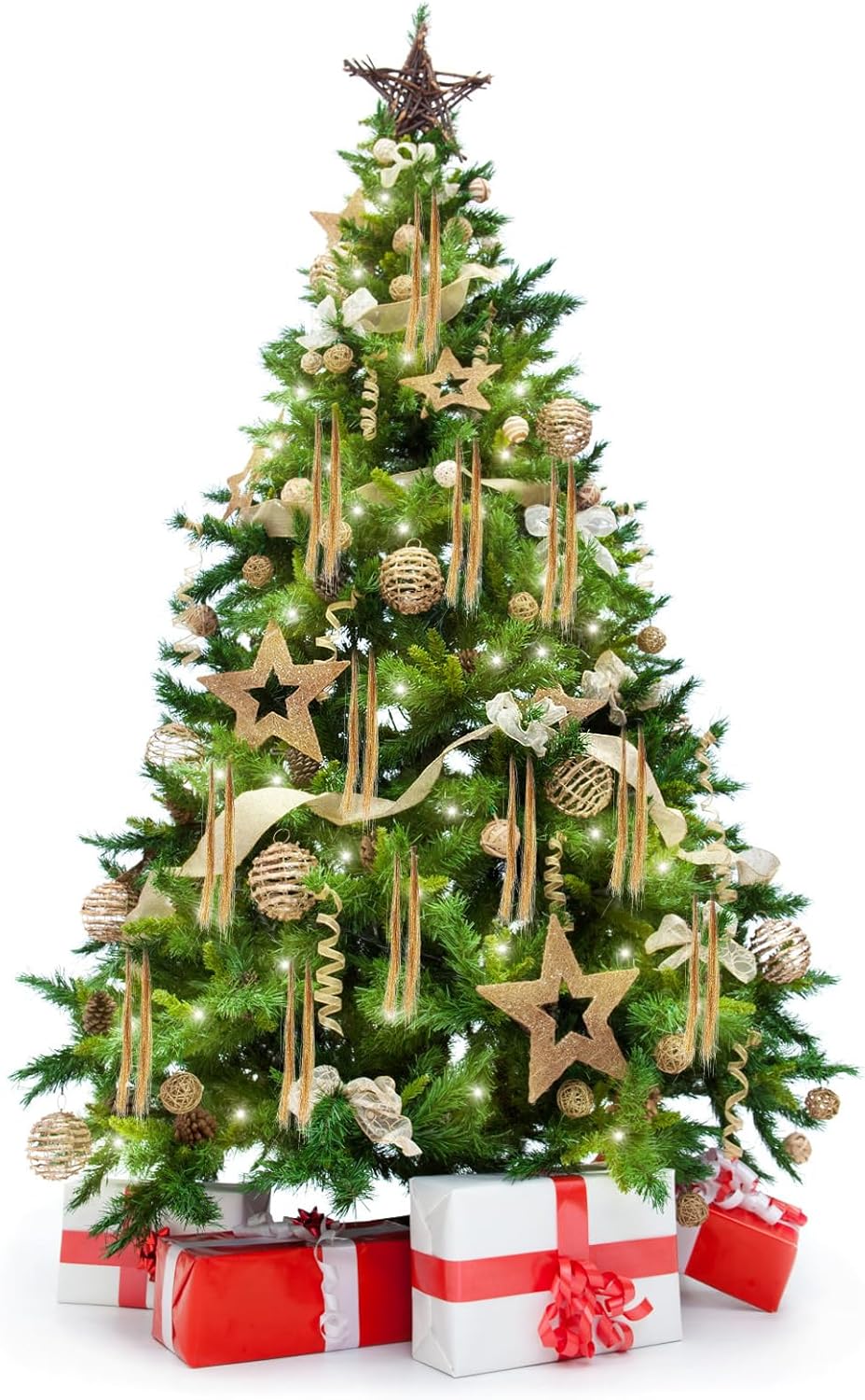 3000pcs Christmas Icicle Tinsel,18in Gold Foil Fringe Tinsel Strand Icicle Tinsel Christmas Tree Tinsel for Christmas Holiday Decor Birthday Supplies