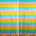 BRAVESHINE Colourful Tinsel Fringe Curtains - 2Pcs 3.2x8.2ft Holidays Photo Booths Streamers Backdrop for Christmas/New Years/Princess/Pastel/Girl/Unicorn/Birthday/Baby/Bridal Shower Party Decorations