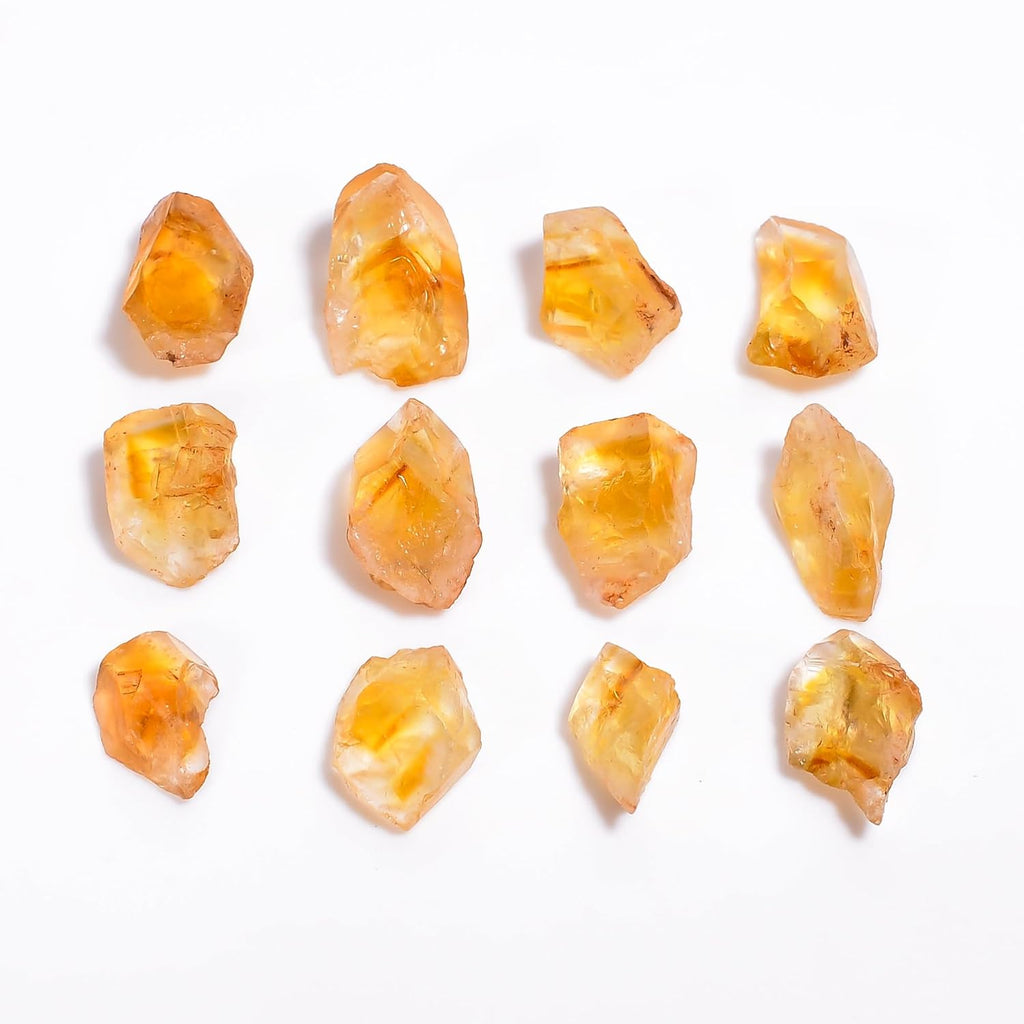 100 carats Raw Yellow Citrine Stone Lot, Rough Gemstone, Natural Crystals, Chakra Crystals, Healing Stones, Wholesale Pack, Jewelry Making Supply, Supply, (14 to 16pcs)