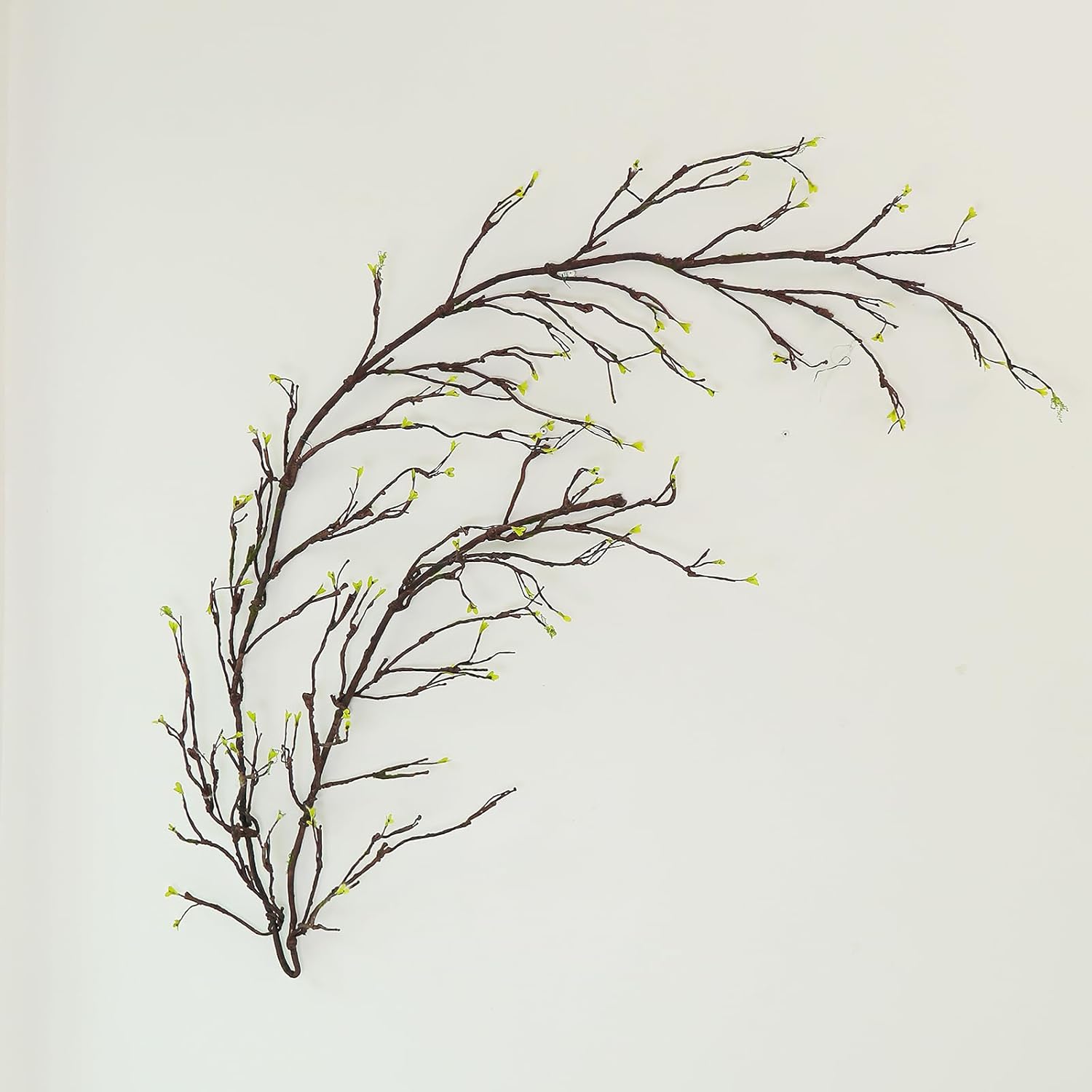 300cm/118inch Long Realistic Artificial Fake Tree Branches Bendable Wood Greenery Twigs Willow Stems Grape Vine Garland Plants For Wall Porch Hanging Garden Outdoor Wedding Room Christmas Decoration